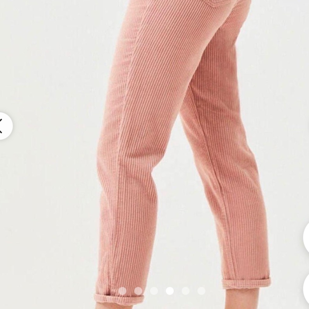 PacSun Dusty Rose Corduroy Mom Jean Pants Women’s Size 24 - Picture 5 of 8